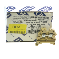 DIN Rail Terminals - 4.0mm², Beige