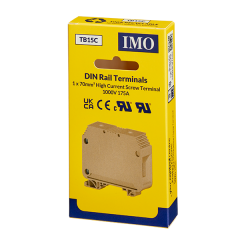 Din Rail Terminals - 70mm Beige